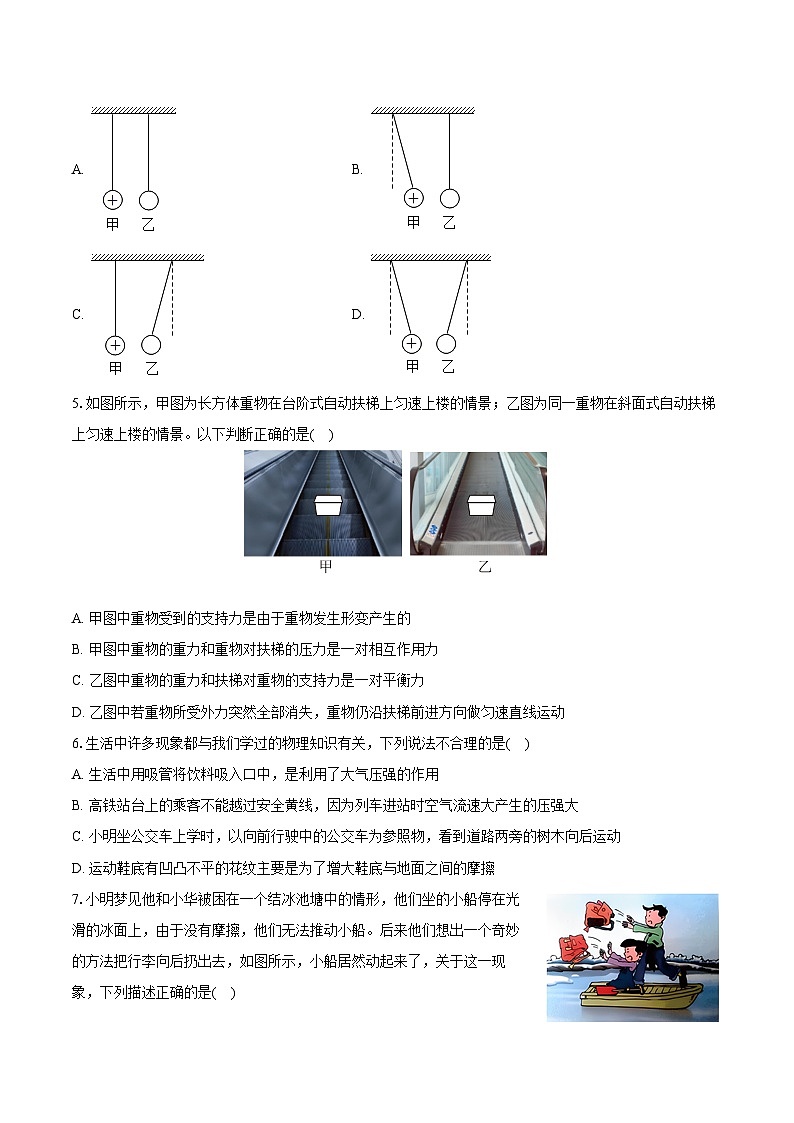 2025年中考物理第一轮专题复习专题7 :力练习(含答案+解析)第2页