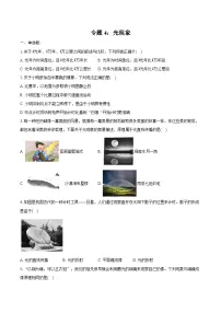 2025年中考物理一轮复习专题4：光现象 练习 （含答案+解析）