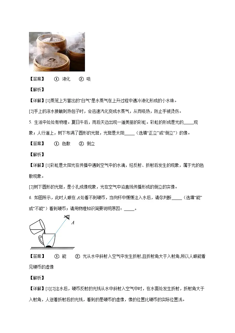 河南省新乡市延津县2025-2026学年八年级上学期(12月)月考物理试题(附答案)第3页