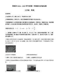 贵州省黔南布依族苗族自治州2024-2025学年九年级上学期1月期末物理试题含答案