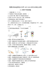 2025-2026学年内蒙古自治区呼伦贝尔市九年级上学期11月期中考试物理试卷(学生版)