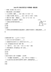 2026年上海市闵行区中考物理一模试卷-自定义类型