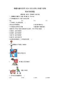 2024-2025学年新疆乌鲁木齐市八年级下学期期末考试物理试卷（学生版）