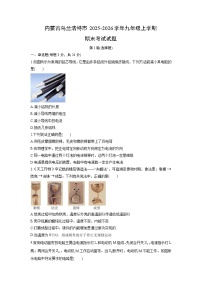 2025-2026学年内蒙古乌兰浩特市九年级上学期期末考试物理试卷（学生版）