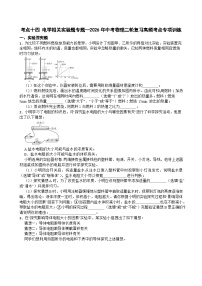 考点十四 电学相关实验题专题—2026年中考物理二轮复习高频考点专项训练+含答案