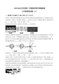 2025-2026学年安徽省合肥市庐江县上学期期末八年级物理试卷(含答案)
