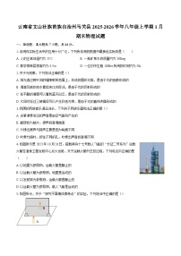 云南省文山壮族苗族自治州马关县2025-2026学年八年级上学期1月期末物理试题-自定义类型