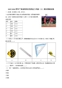 2025-2026学年广东省深圳市龙岗区八年级（上）期末物理试卷-自定义类型