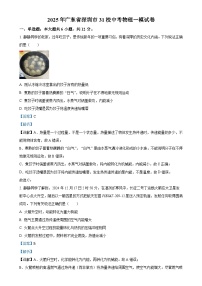 2025年广东省深圳市31校中考一模物理试题（解析版）-A4