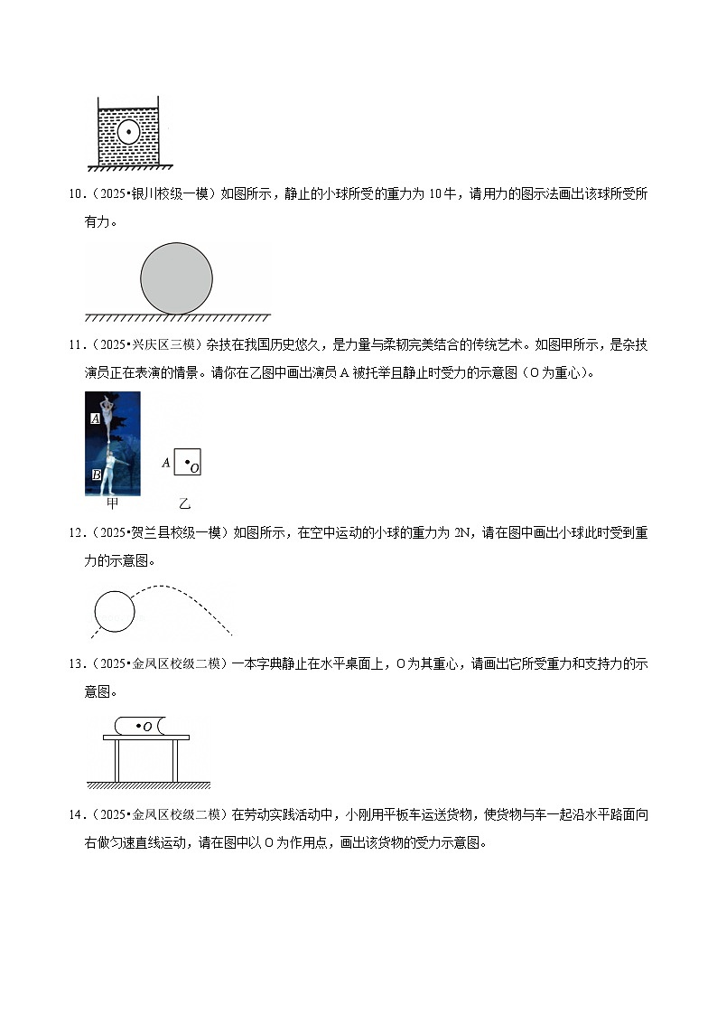 2025年宁夏各地市中考物理模拟试题分类精选考点7 力(Word版附解析)第3页