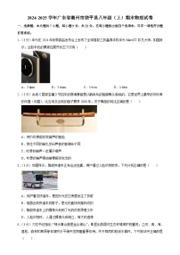 广东省潮州市饶平县八年级上学期期末物理试卷-A4