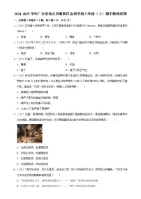 广东省汕头市潮阳区金培学校八年级上学期期中考试物理试卷-A4
