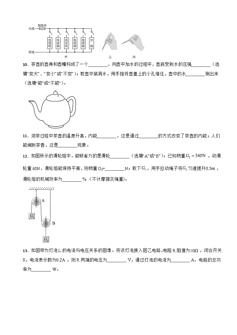 广东省珠海市金湾区2026年中考一模物理试题附答案第3页
