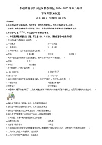 2024-2025学年新疆维吾尔自治区阿勒泰地区八年级下学期期末物理试卷（学生版）