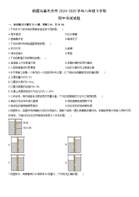 2024-2025学年新疆乌鲁木齐市八年级下学期期中考试物理试卷（学生版）