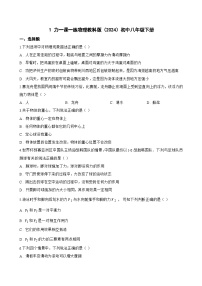 初中物理教科版（2024）八年级下册（2024）力课时作业
