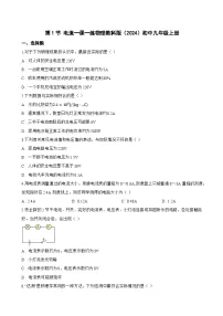 初中物理教科版（2024）九年级上册（2024）第1节 电流课堂检测