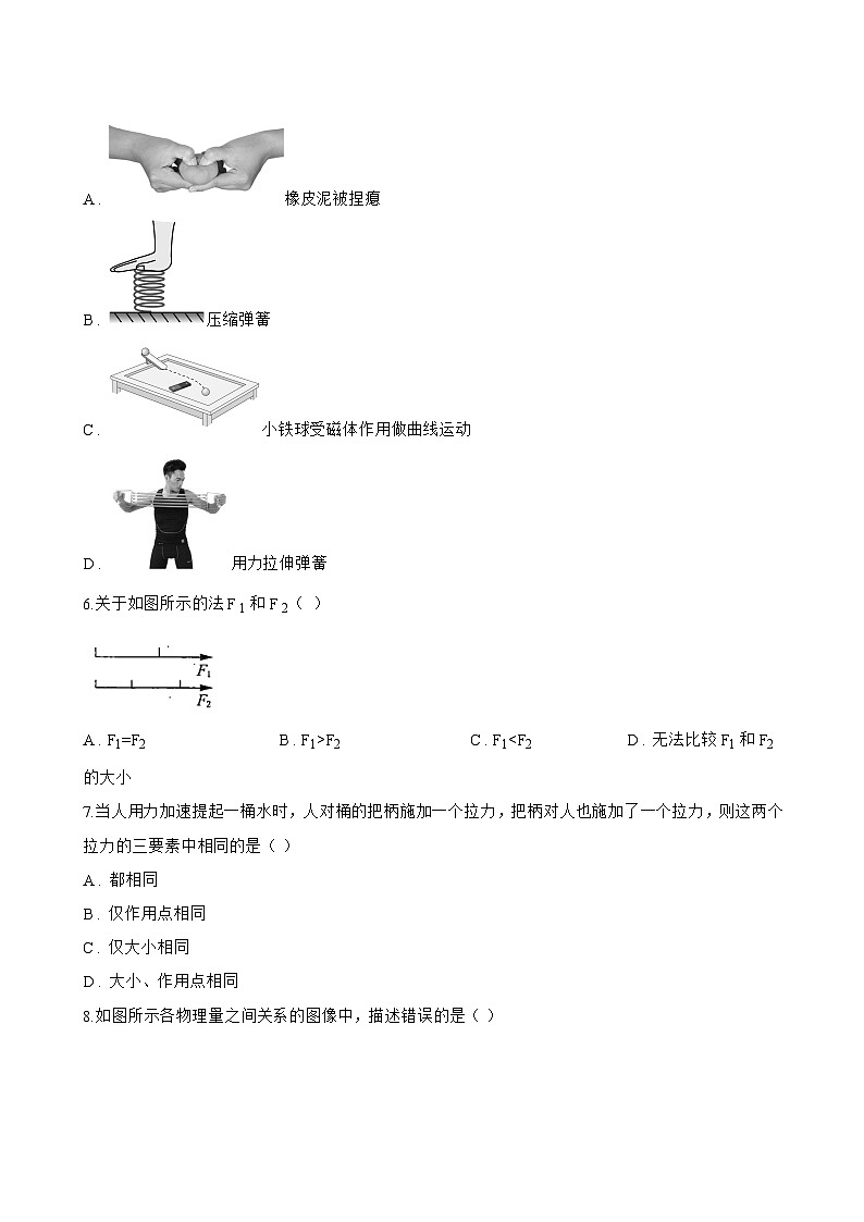 第一节 力一课一练物理北师大版(北京)(2024)初中八年级全一册(无答案)第2页