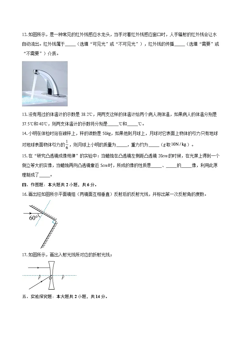河南省信阳市平桥区2025-2026学年八年级上学期期末质量调研物理试题-自定义类型第3页