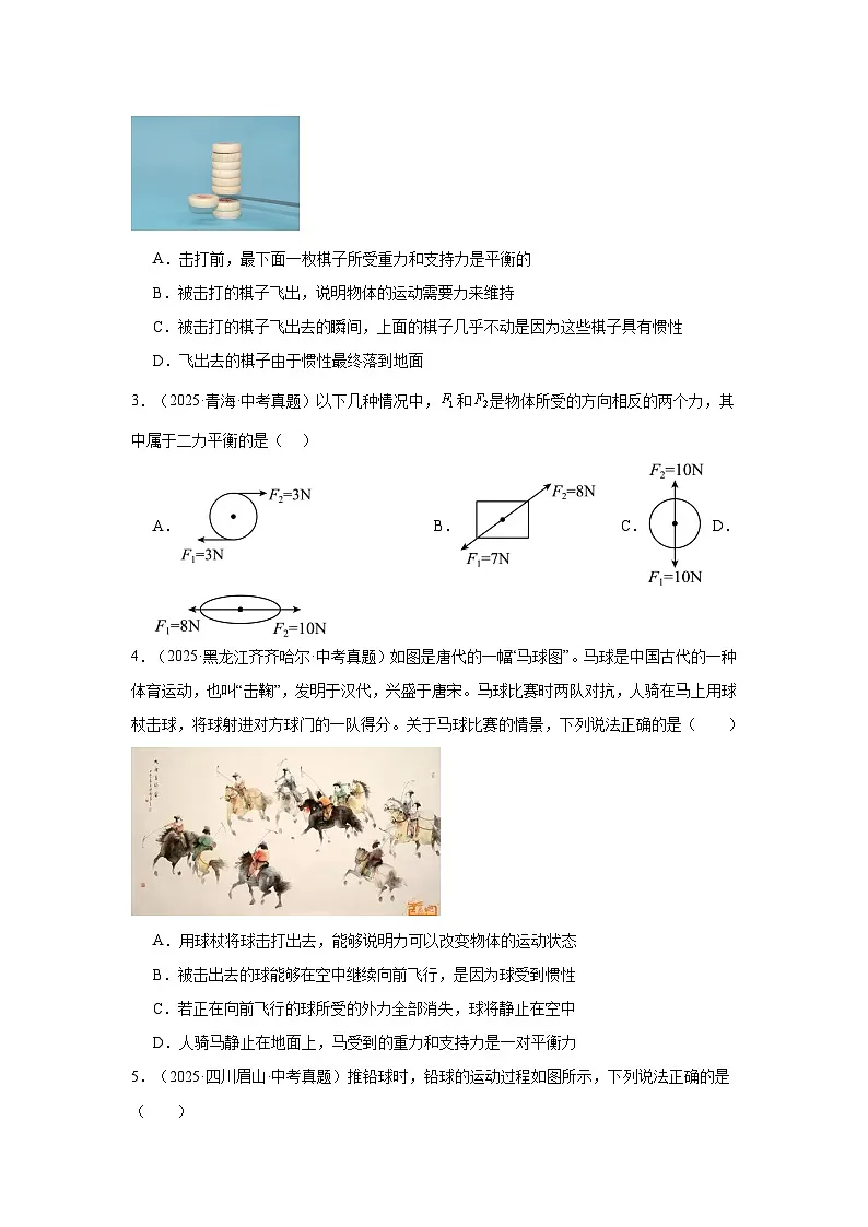 专题13-二力平衡条件的应用-2026中考物理解题思路突破及真题演练(含解析全国通用版)第2页