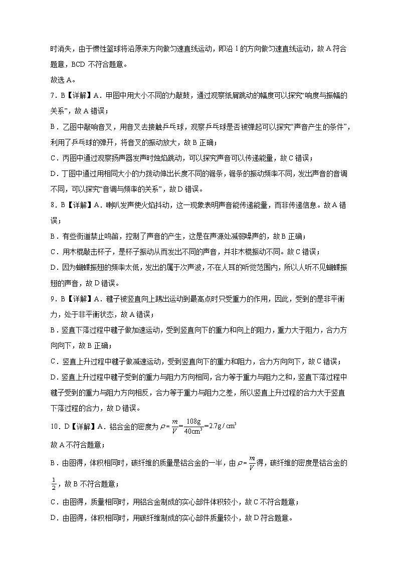 2026年广西初中物理学业水平模拟测试(2)-答案第2页