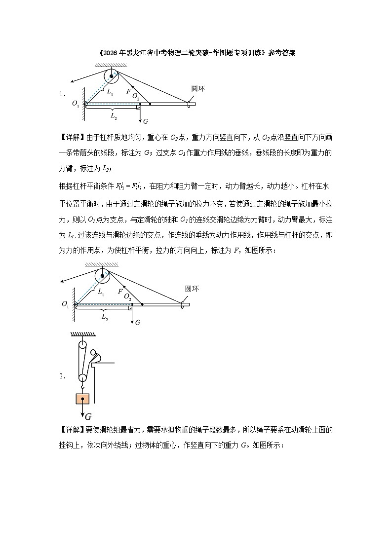 2026年黑龙江省中考物理二轮突破-作图题专项训练第3页