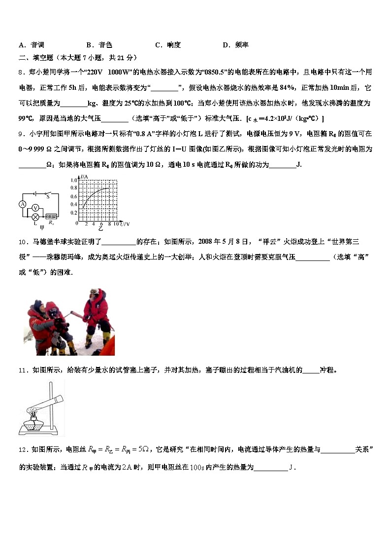 广西壮族自治区南宁市2026年中考物理猜题卷(含答案解析)第3页