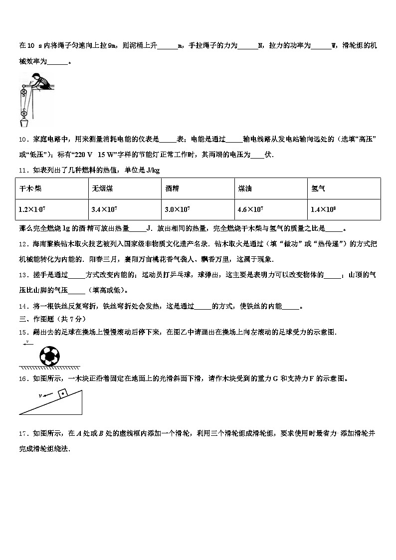 2026年咸阳市初中物理毕业考试模拟冲刺卷(含答案解析)第3页