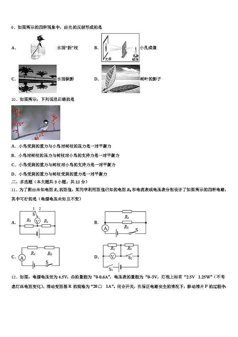 2026届西藏自治区那曲市中考联考物理试题(含答案解析)第3页