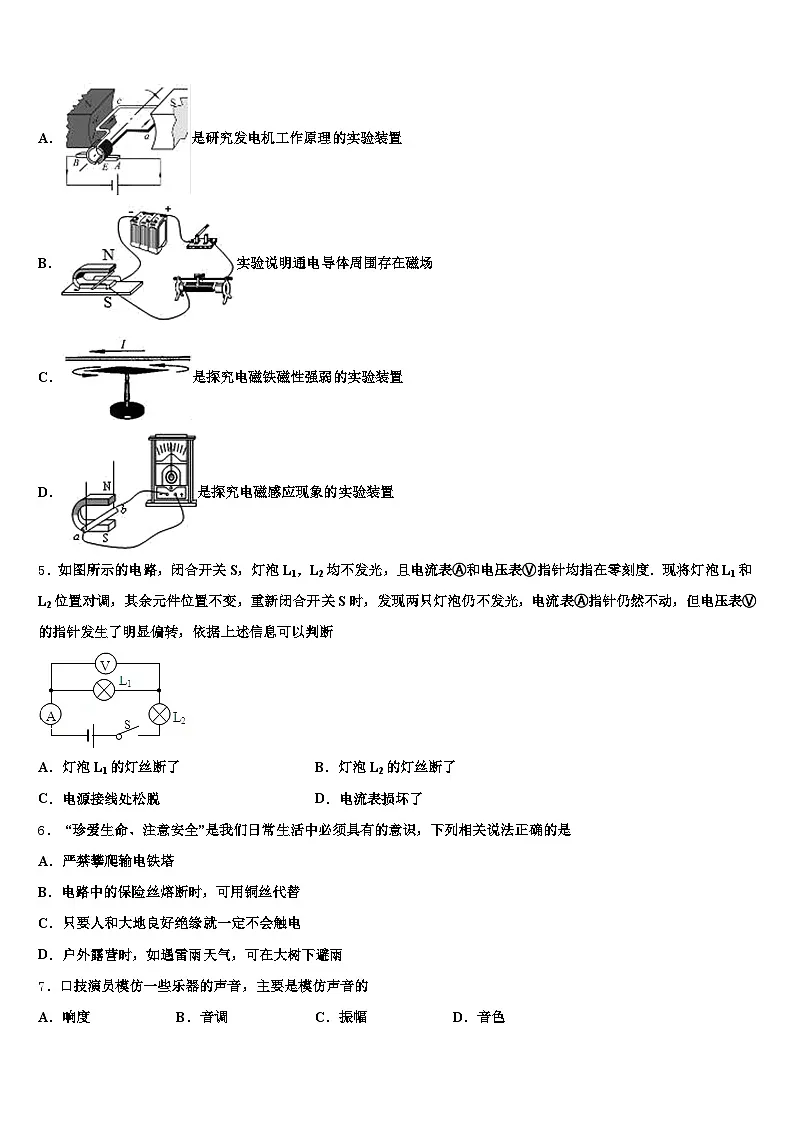 2026年安徽省六安市中考物理考试模拟冲刺卷(含答案解析)第2页