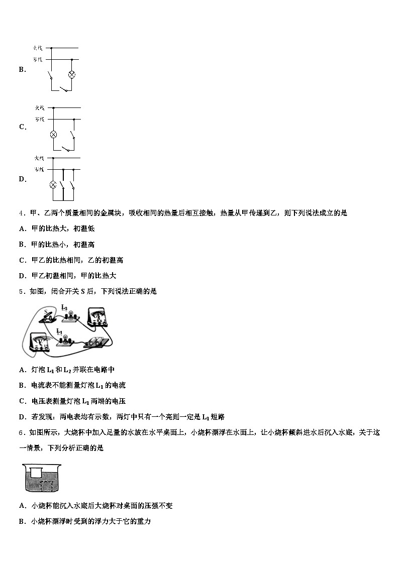 2026届佛山市中考物理最后一模试卷(含答案解析)第2页