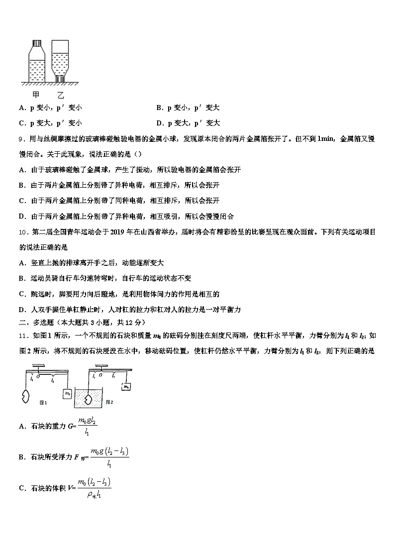 2026年西藏自治区拉萨市中考一模物理试题(含答案解析)第3页