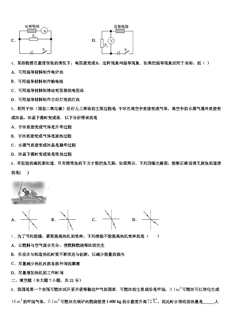 2026年宜春市中考一模物理试题(含答案解析)第2页