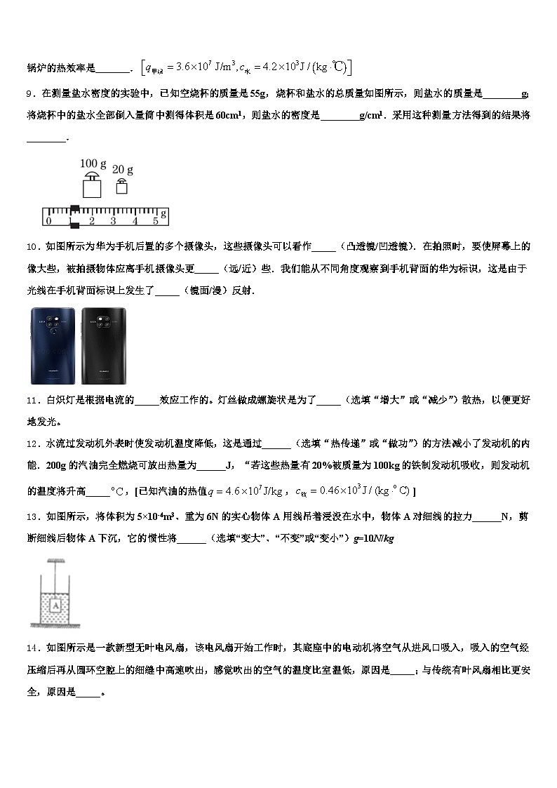 2026年宜春市中考一模物理试题(含答案解析)第3页