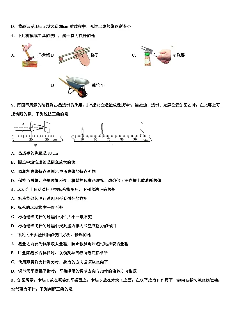 沈阳市2026年中考押题物理预测卷(含答案解析)第2页
