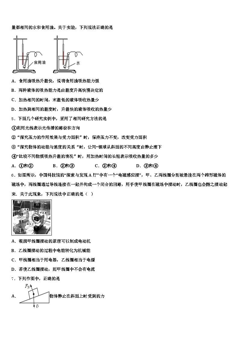 2026年四川省遂宁市中考物理仿真试卷(含答案解析)第2页
