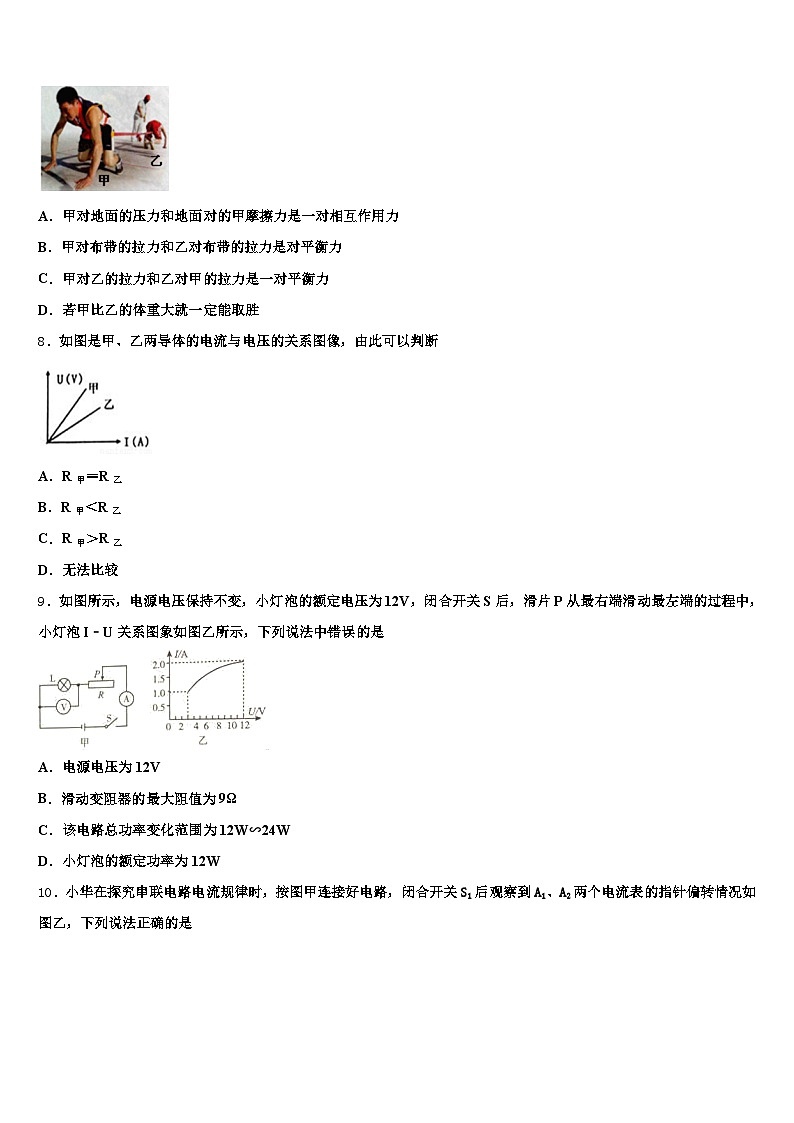 2026年广西壮族自治区河池市中考物理考试模拟冲刺卷(含答案解析)第3页