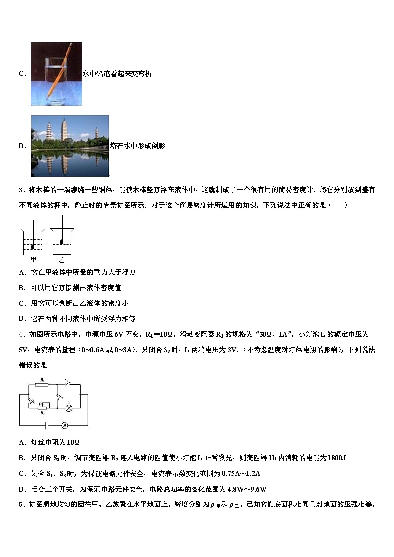 2025-2026学年广东省河源市中考考前最后一卷物理试卷(含答案解析)第2页
