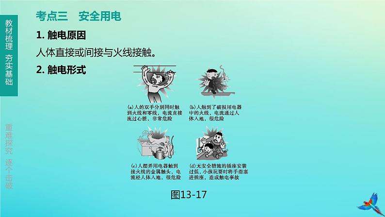 (福建专版)2020中考物理复习方案第01篇教材复习第四单元电磁学第13课时探究电路第03讲家庭用电课件07