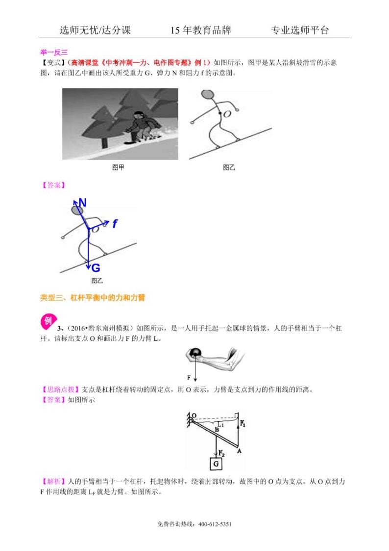 物理中考冲刺：力学作图专题（基础）知识讲解03