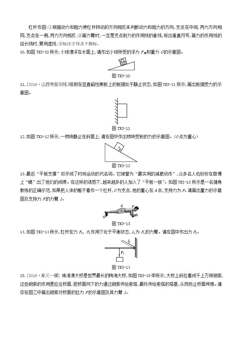 山西专版2020中考物理复习方案题型03作图专题试题03