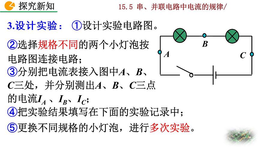 15.5《串、并聯(lián)電路中電流的規(guī)律》課件第5頁