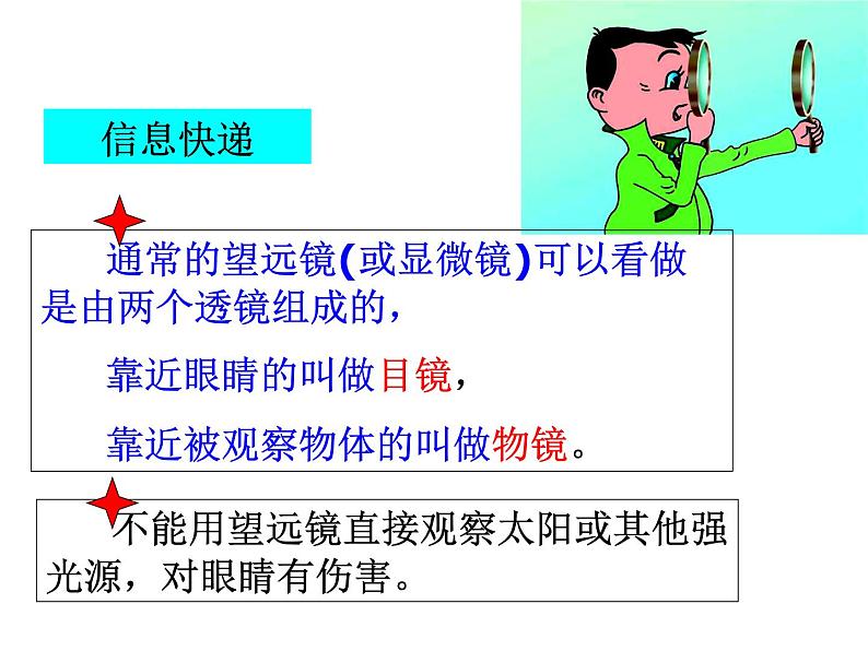 苏科物理八年级上册第四章5 望远镜与显微镜(共28张PPT)第5页