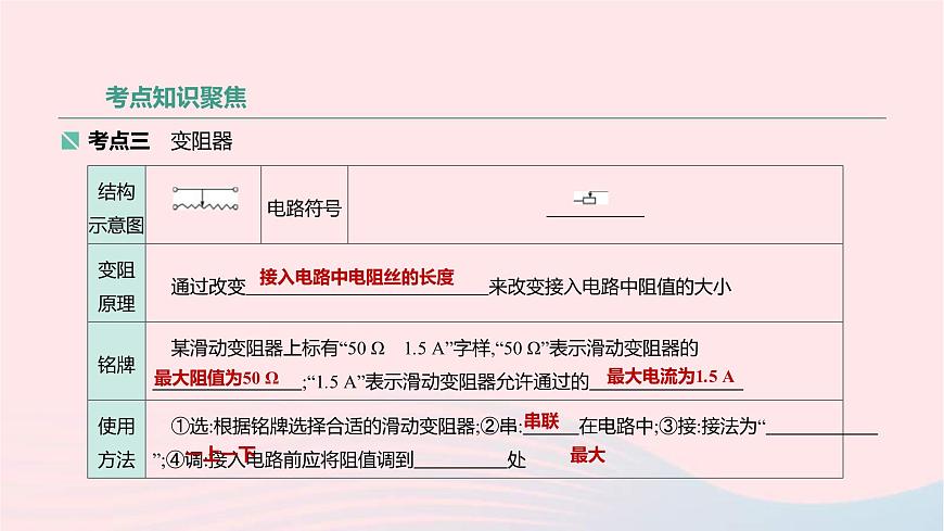 中考物理高分一輪單元復(fù)習(xí)18電壓 電阻 課件（含答案）第7頁
