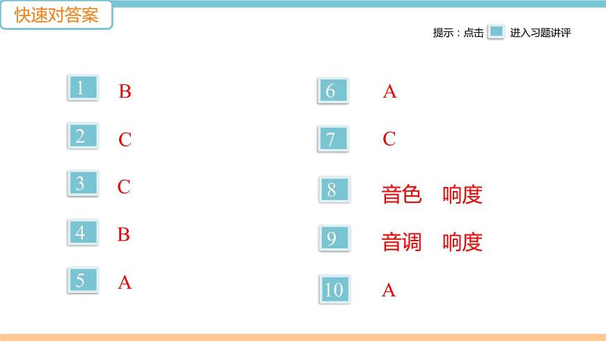 第三單元  專題二 聲音的特性 練習(xí)課件第2頁(yè)
