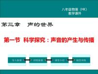 初中物理沪科版八年级全册第三章 声的世界第一节 科学探究：声音的产生与传播备课课件ppt