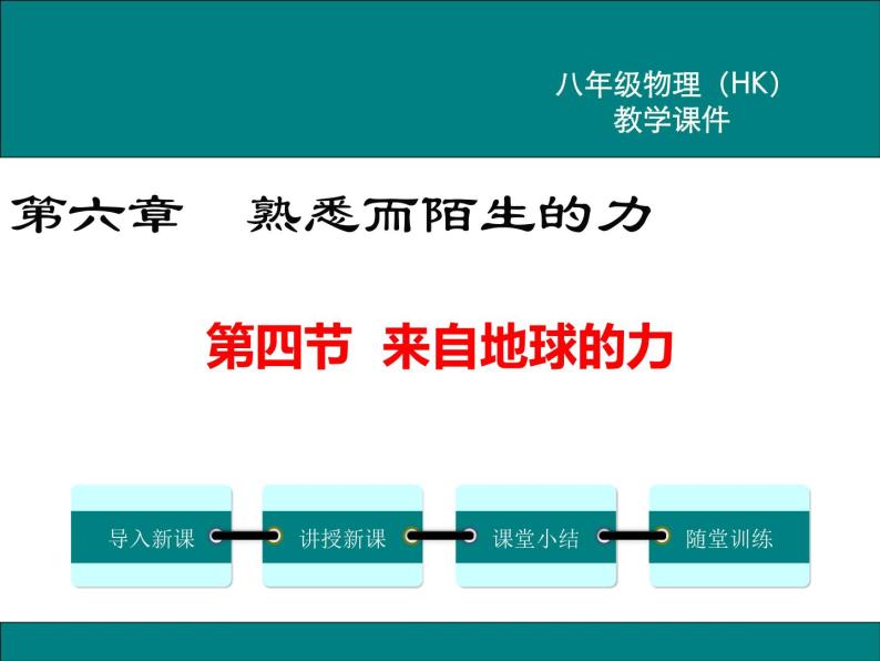 沪科版物理八年级上册：6.4《来自地球的力》课件01