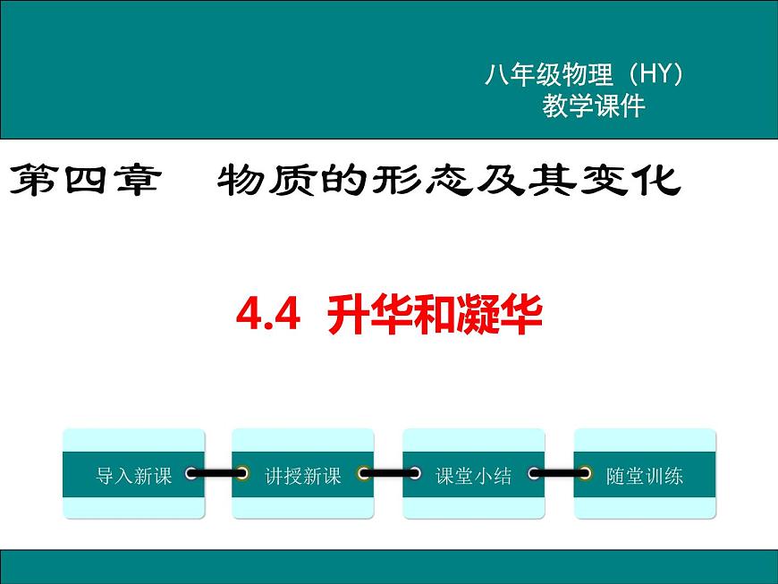 4.4 升華和凝華 課件第1頁
