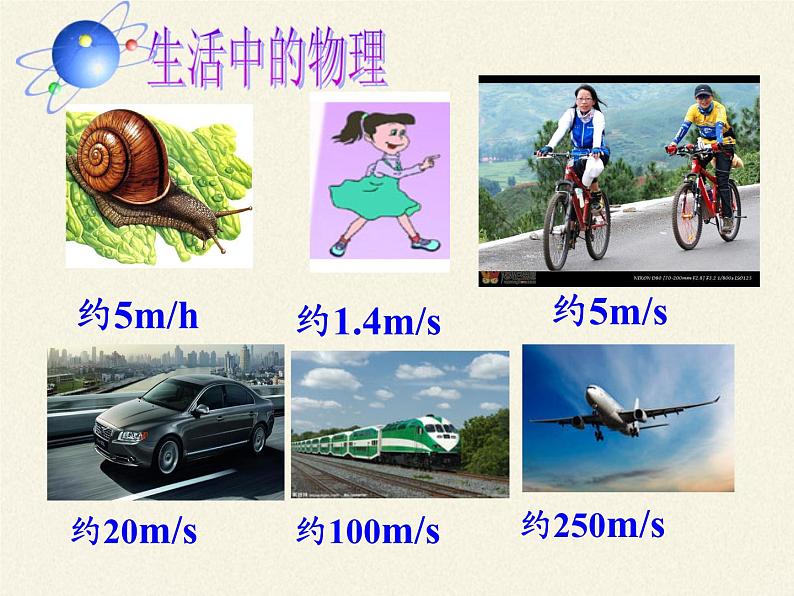 人教版初中物理八年级上册 第3节 运动的快慢 课件第7页