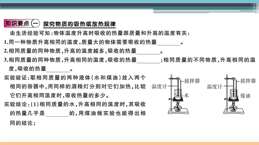 13.2  科學(xué)探究：物質(zhì)的比熱容（第1課時(shí)） 練習(xí)課件第2頁